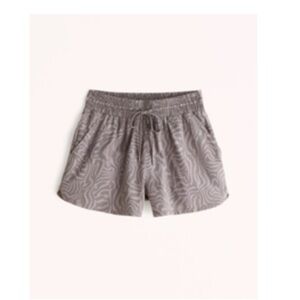 Abercrombie & Fitch YPB Gray Patterned Women Shorts